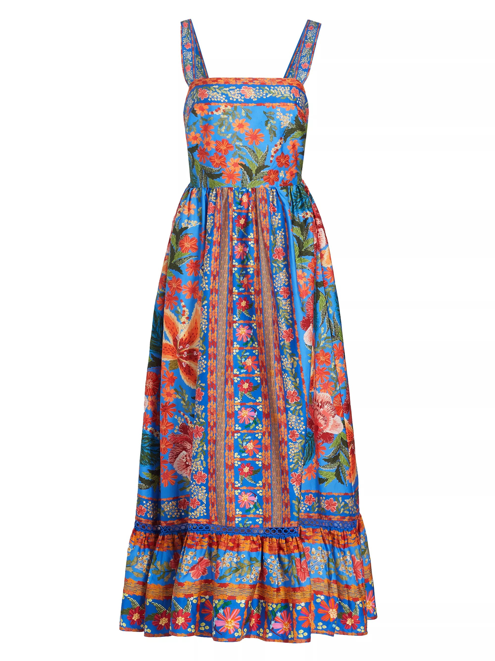 Stitched Garden Tiered Maxi Dress | Saks Fifth Avenue