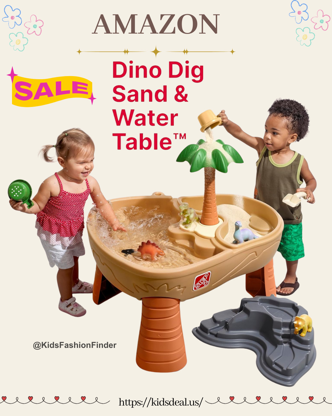 🦕💦 Step2 Dino Dig Sand & Water Table = Summer FUN!

2-in-1 play — splash with water 💧 + dig in sand (or rice/beans!) 🏖️
Endless ways to play = zero boredom 🙌

Includes 4 dinos + 7 accessories for digging, pouring & creating 🦖✨
Big enough for multiple kids — backyard = mini playground! ☀️

Perfect for ages 2–5 💛

#Step2 #WaterTable #SandAndWater #SummerToys #OutdoorPlay #ToddlerActivities #SensoryPlay #BackyardFun #KidsToys #MomFinds #AmazonFinds #Playtime 🦕💛

#LTKHome #LTKSaleAlert #LTKKids