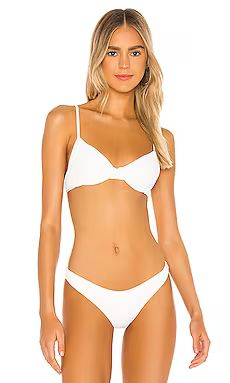 BEACH RIOT x REVOLVE Camilla Bikini Top in White from Revolve.com | Revolve Clothing (Global)