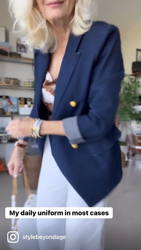 Do you have a fashion “uniform”. Besides wearing kaftans around the house, this is mine 😘
Well fitting jeans or pants sometimes maybe a pencil skirt 
A blouse cami or waist length top.  (I don’t like a lot of bulk since I’m petite)  and a blazer or third layer of some sort 

#LTKstyletip #LTKSeasonal #LTKfit