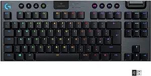 Logitech G915 TKL Tenkeyless Lightspeed Wireless RGB Mechanical Gaming Keyboard, Low Profile Swit... | Amazon (US)