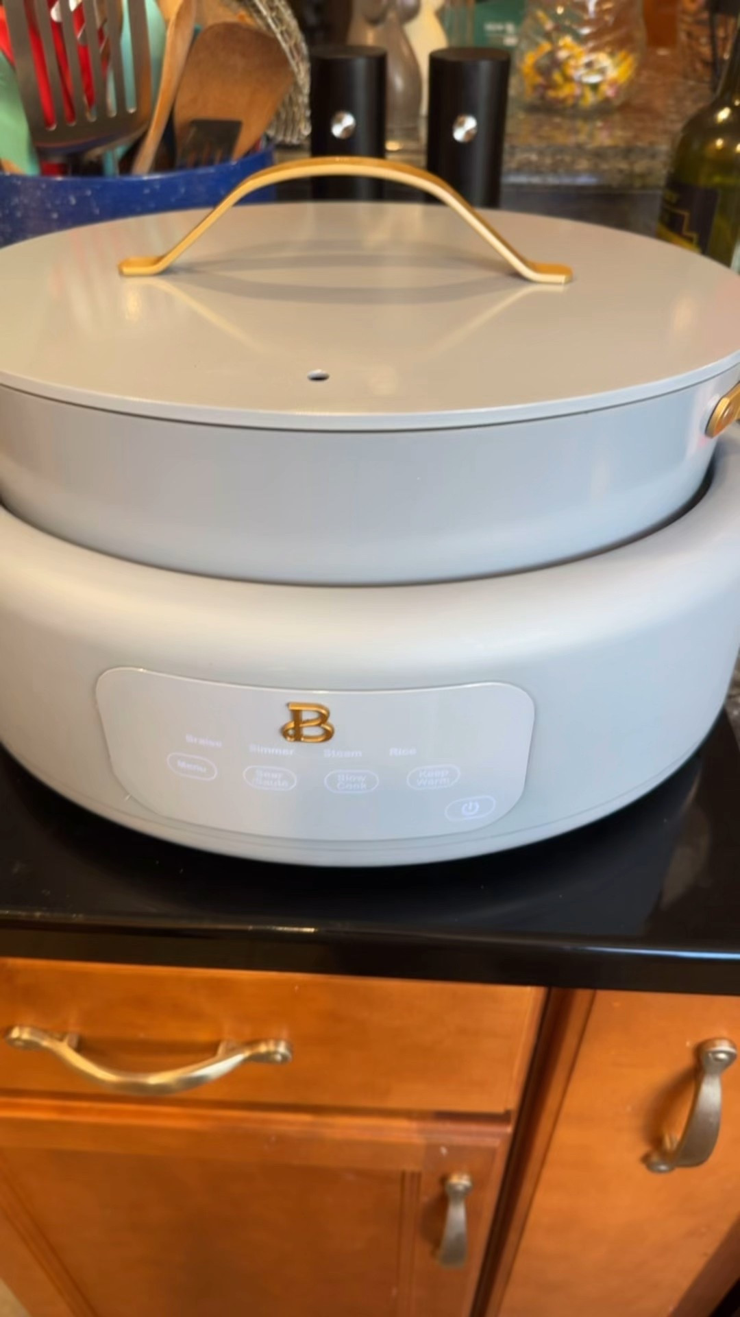 Beautiful by Drew Barrymore. 10 in 1 crockpot. Simmer, braise, steam and slow cook ! Comes in many colors 

#LTKHome #LTKmomlife #LTKmorningroutine