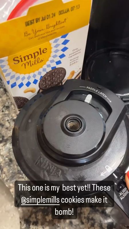 My Ninja creami recipe!

1 cup of malk unsweetened vanilla almond milk 
1 scoop of bewell chocolate protein powder 
2 tablespoons of pb fit 

Mix in 2-3 simple mills cookies. 

