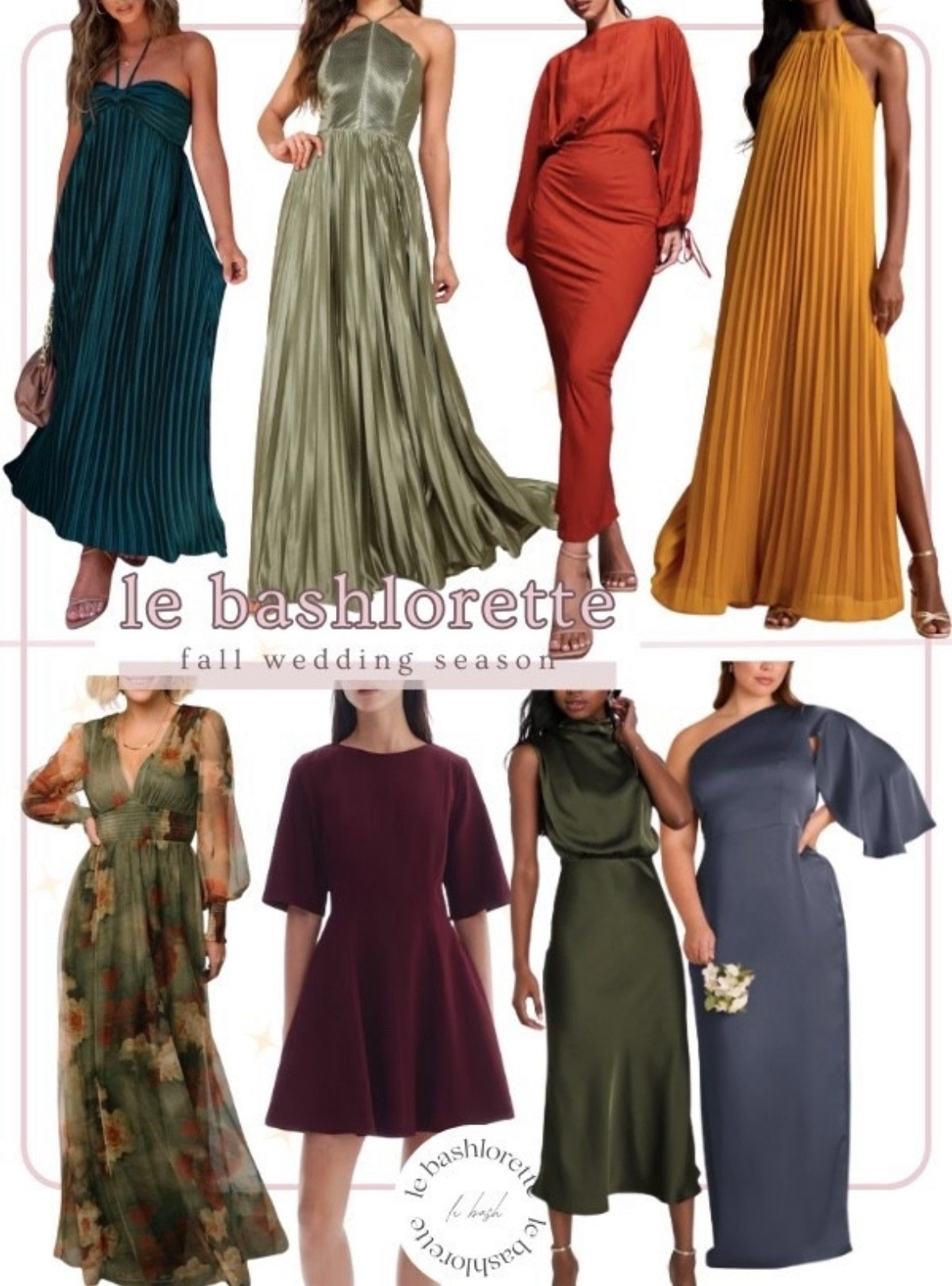 Fall Wedding szn ‘fit
Season Wedding Looks

High || Low Budget Finds
#lebash
#lebashlorette
#bridesmaidsdress
#fallwedding

Follow my LTK @le_BASHlorette on the @shop.LTK app to view this post and get my exclusive app-only content!

#liketkit #LTKMidsize #LTKStyleTip #LTKWedding
@shop.ltk
https://liketk.it/5lmvS