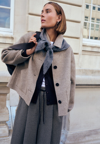 Pure Wool Double Faced Jacket | Hush UK