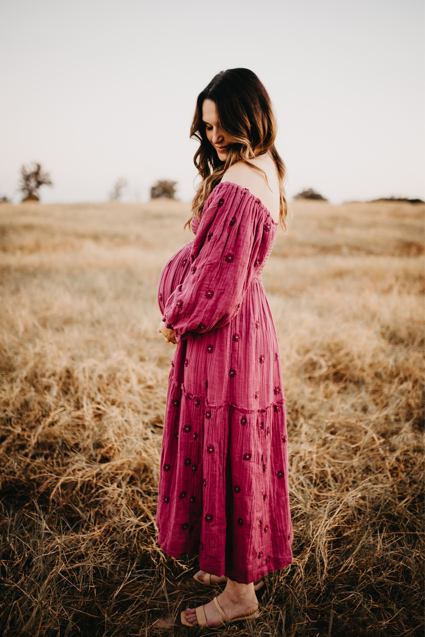 Beautiful beautiful dress!! Linking both the FP version and the Amazon dupe! Mine is the FP one and has pockets, quality is immaculate. I'm wearing the size small here, 34 weeks pregnant. Would also do this size not pregnant. Both my exact dress and multiple other colors that would be perfect for fall are linked! 🫶🏻

#LTKstyletip #LTKbump