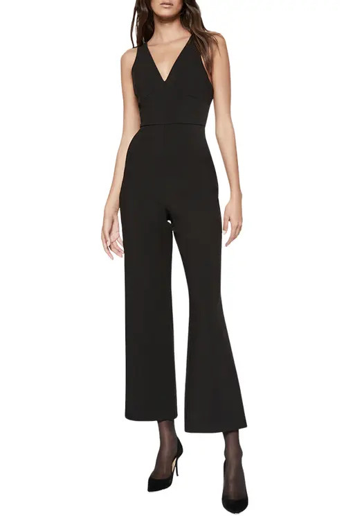 Bardot Meribel Sleeveless Crop Jumpsuit in Black at Nordstrom, Size 6 | Nordstrom