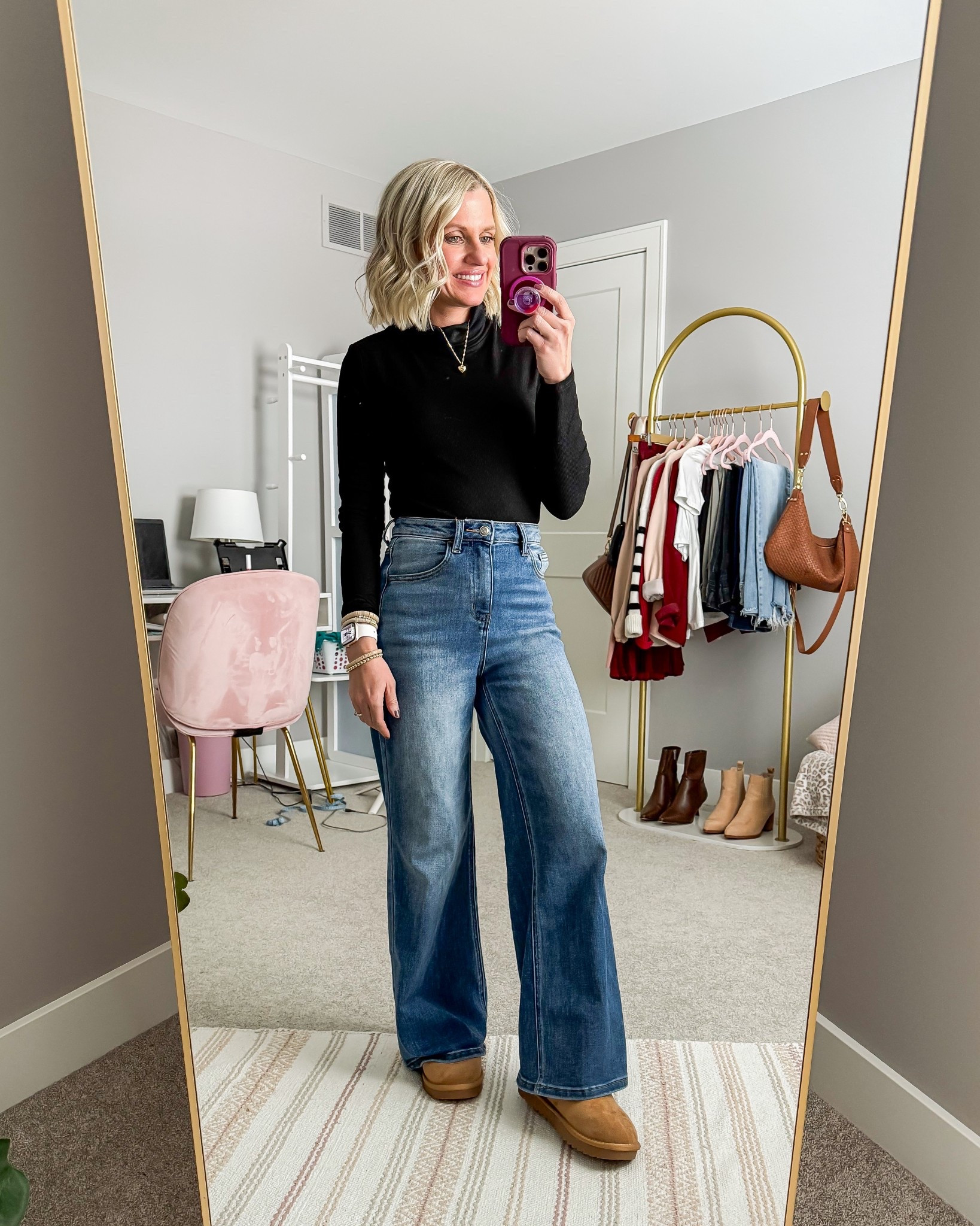 What I wore this week! I love my sweatpant jeans from Amazon! I paired them with an Amazon black turtleneck. 
Top- small
Jeans- 24, size down

#LTKPetite #LTKOver40 #LTKootd