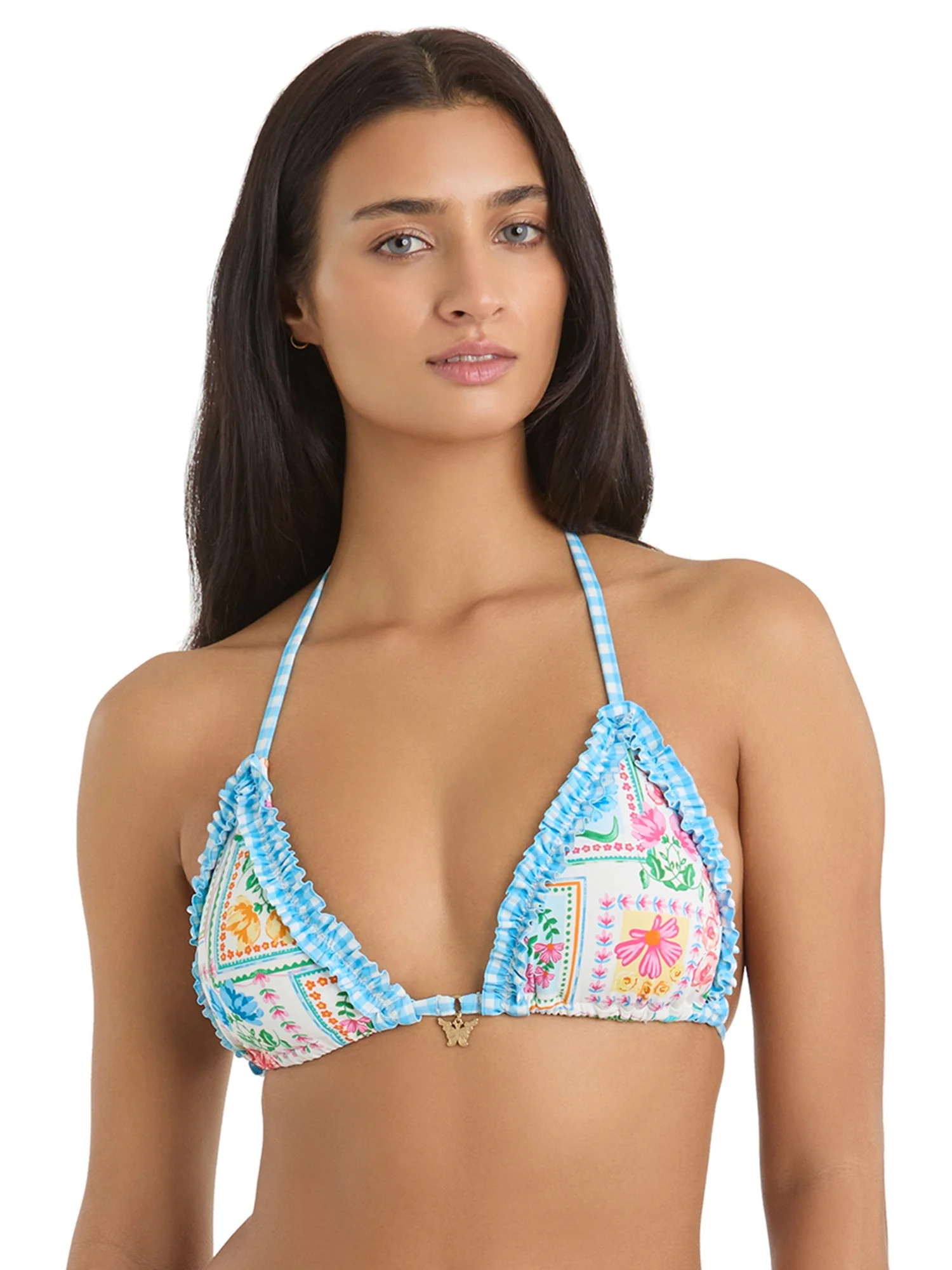 Jessica Simpson Women's Triangle Bikini Top, Sizes XS-2XL | Walmart (US)