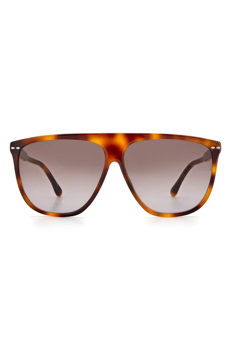 61mm Gradient Flat Top Sunglasses | Nordstrom