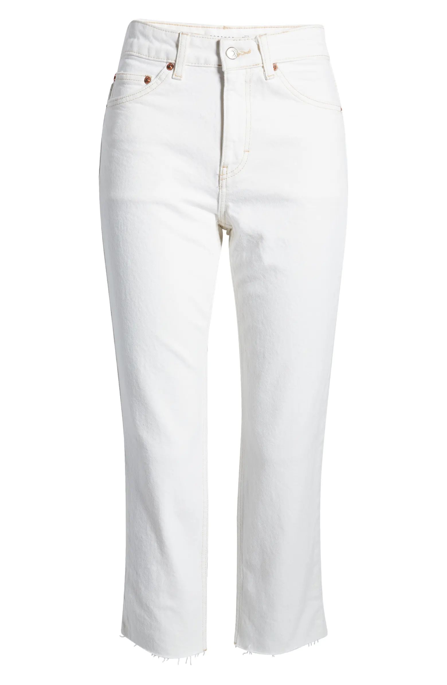 Topshop Straight Leg Cotton Jeans | Nordstrom | Nordstrom