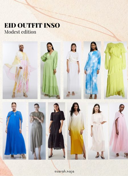 Eid outfit inspo (modest dresses) #wleid #eiddress #eidoutfit #ramadan

#LTKunder100 #LTKunder50 #LTKFestival
