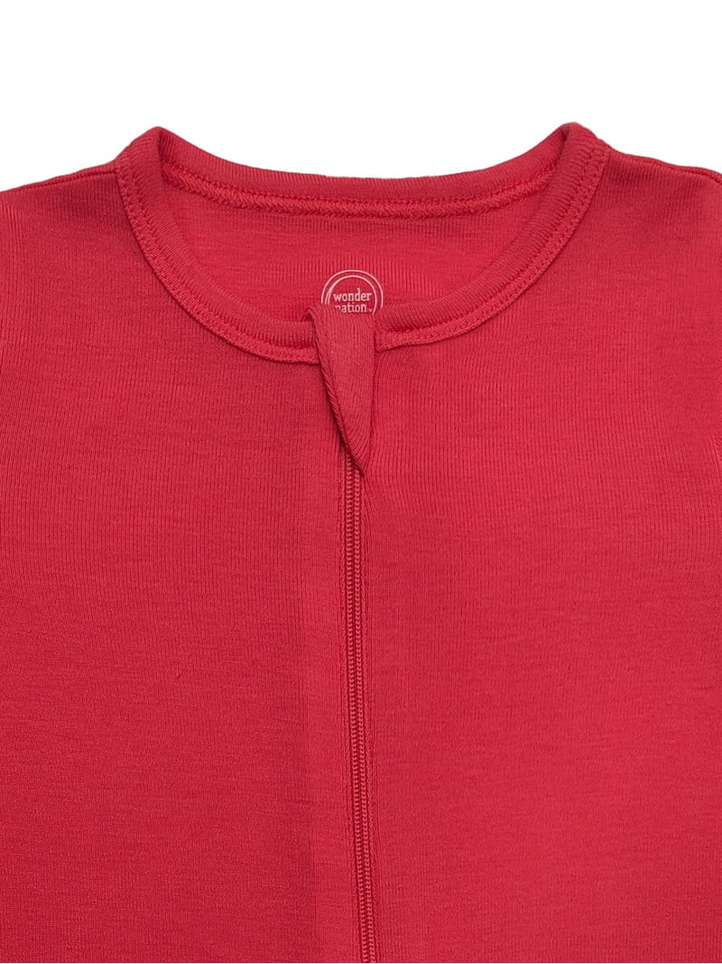 Wonder So Soft Modal by Wonder Nation Baby Gender Neutral Two-Way Zipper Footed Sleep N Play Paja... | Walmart (US)