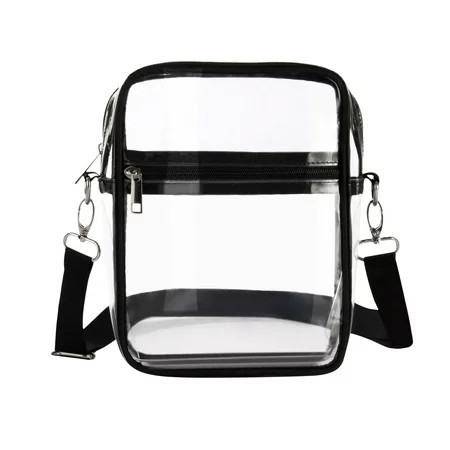 Realhomelove Clear Bag Stadium Approved PVC Concert Clear Purse Clear Crossbody Purse Bag clear bags for women With front pocket | Walmart (US)