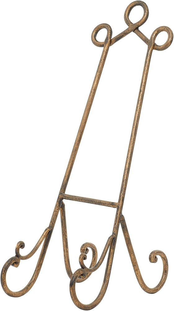 Deco 79 Metal Scroll Easel, 7" x 10" x 19", Gold | Amazon (US)