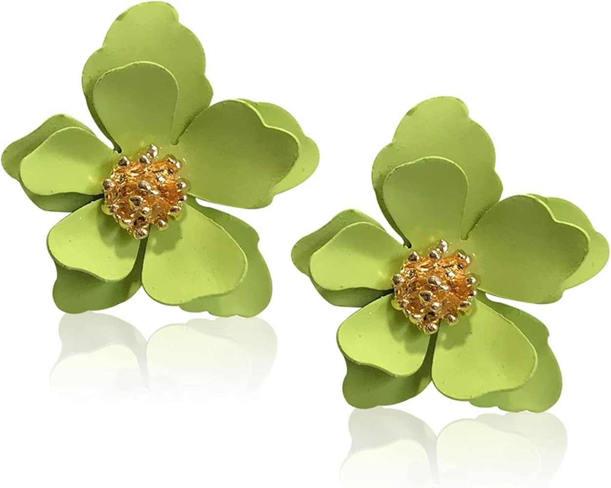 Boho Flower Stud Earrings with White Pearl for Women Lover and Friends Flower Shaped Daisy Dangle... | Amazon (US)