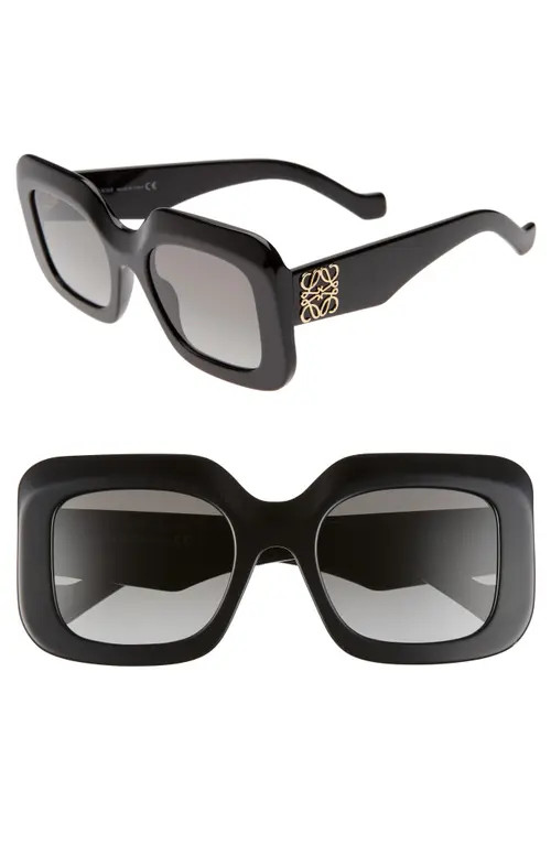 Loewe 53mm Square Sunglasses in Black at Nordstrom | Nordstrom