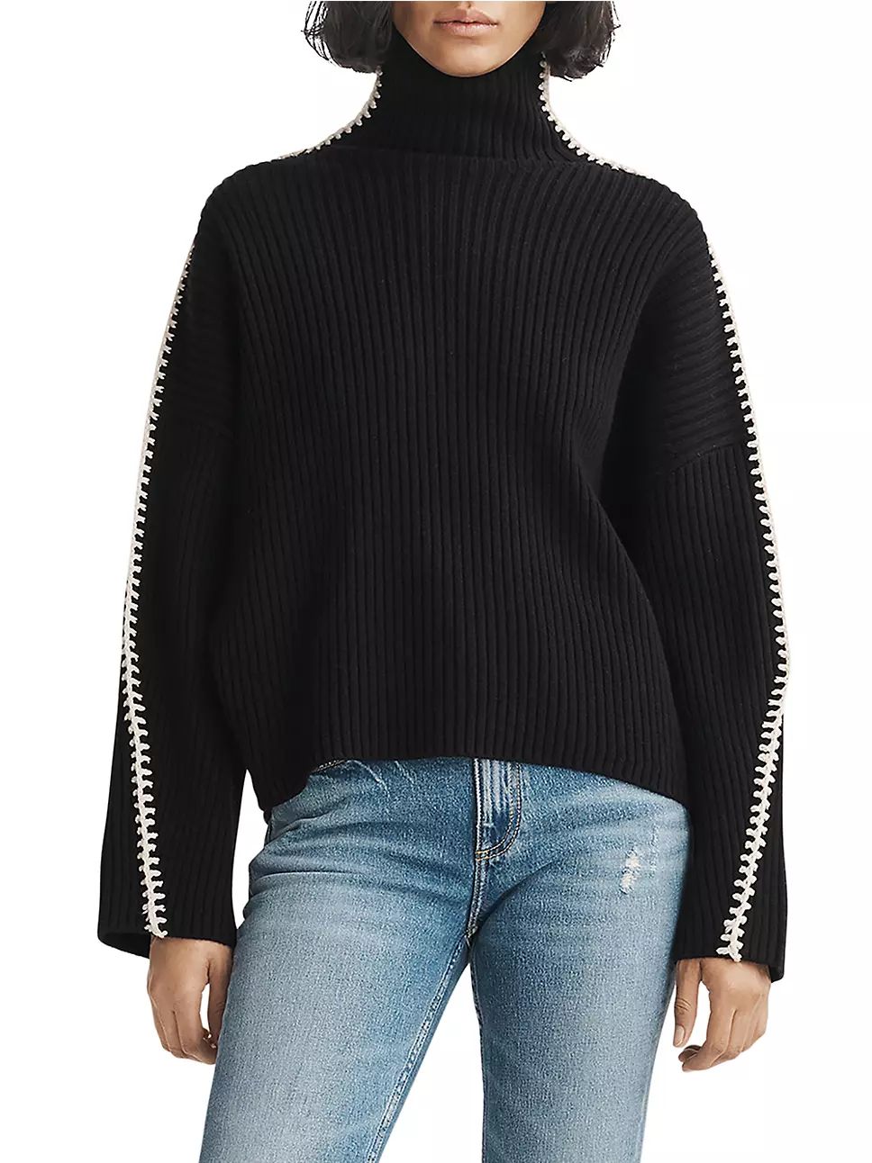 Ingrid Stitched Turtleneck Sweater | Saks Fifth Avenue