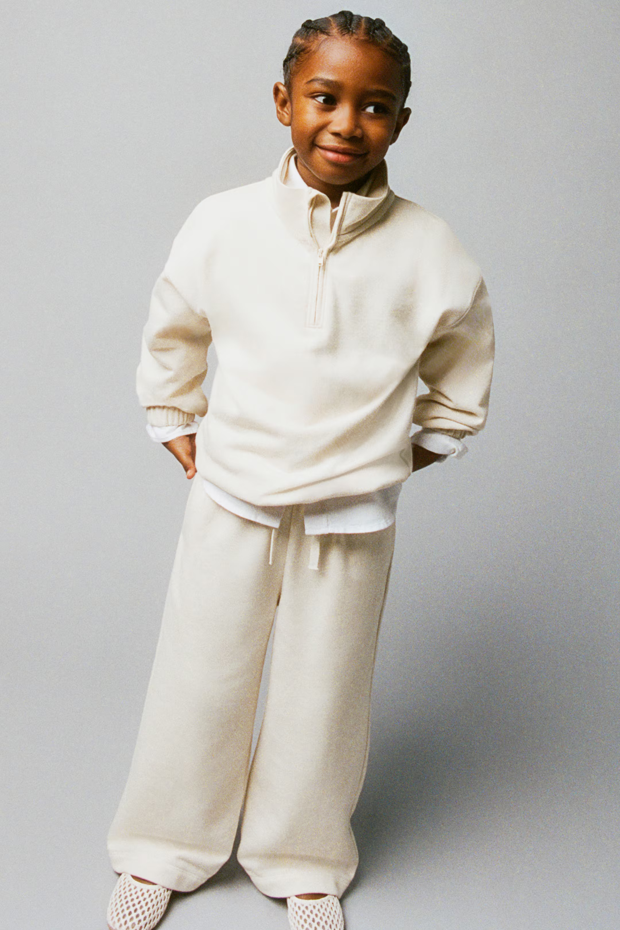 2-piece Sweatsuit - Cream - Kids | H&M US | H&M (US + CA)