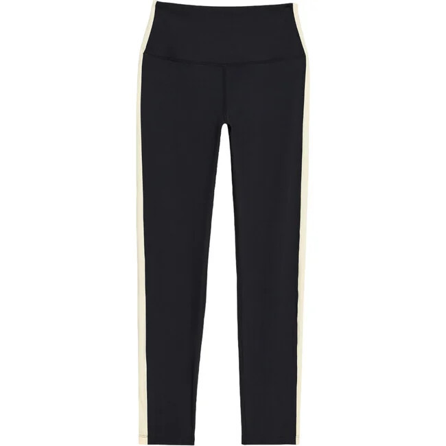 SPLITS59 | Women's Clare High Waist Rigor Ankle Legging, (Black & White, Size X-Small) | Maisonette | Maisonette