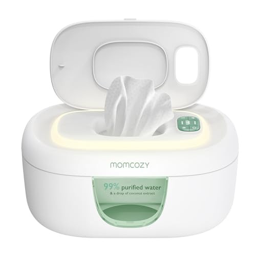 Momcozy Baby Wipe Warmer, Innovative Spring Design, Large Capacity Wipes Dispenser, Fast and Even Heating, 4 Modes of Temperature Heating Control, Diaper Wipe Warmer with Night Light | Amazon (US)