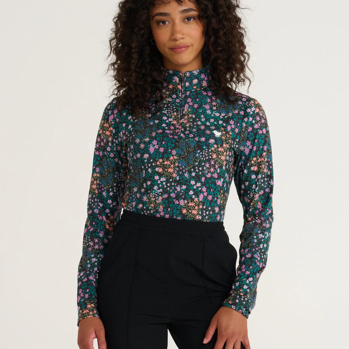 Super Duper Bloom Quarterzip | Bad Birdie