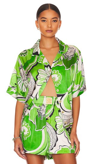 Troppo Bowling Shirt in Fern | Revolve Clothing (Global)