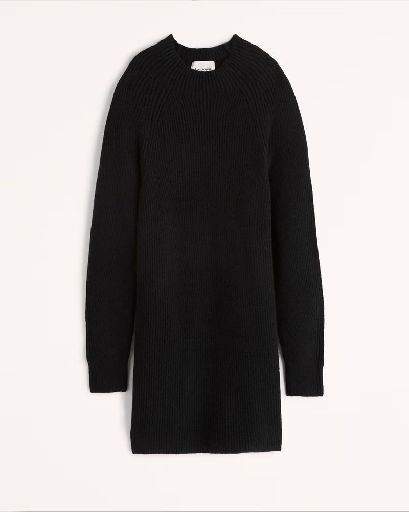 Relaxed Mockneck Sweater Dress | Abercrombie & Fitch (US)