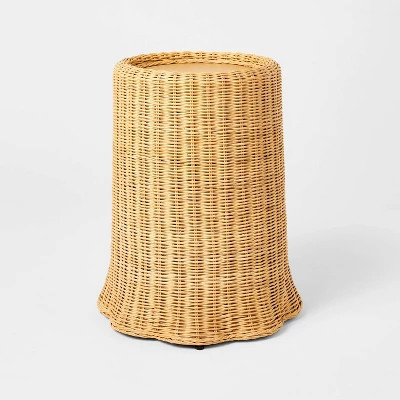 Scalloped Rattan Accent Table Fully Assembled - Threshold™ designed with Studio McGee | Target