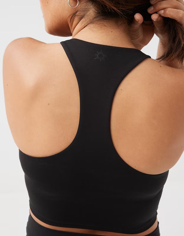 OFFLINE By Aerie Real Me Low Key Racerback Sports Bra | Aerie