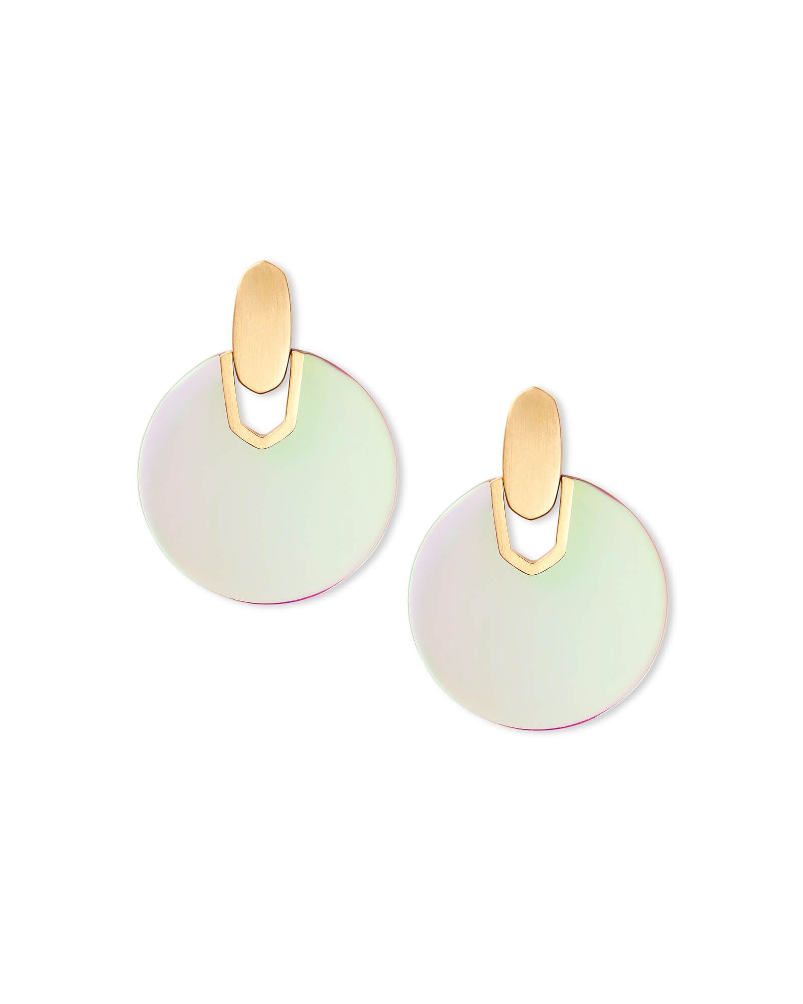 Didi Gold Statement Earrings in Dichroic Glass | Kendra Scott