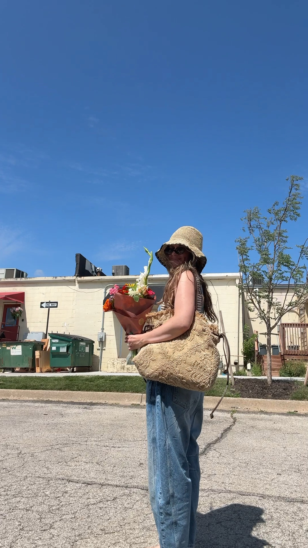 Small in linen tank and overalls! 

Summer outfit, farmers market

#LTKootd