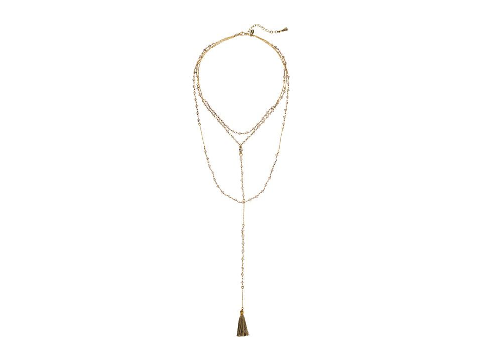 SHASHI - Enne Lariat Necklace (Labradorite) Necklace | Zappos