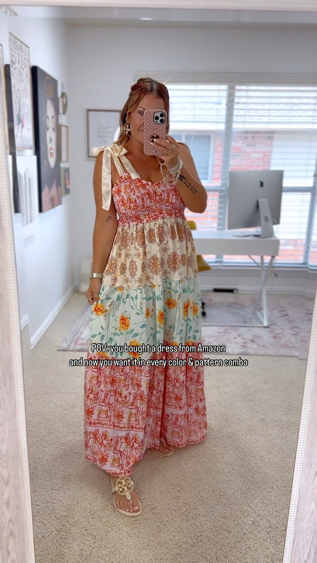 The prettiest spring dress from Amazon! 

#LTKFindsUnder50 #LTKOver40 #LTKShoeCrush