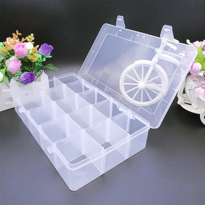 Plastic Storage Organizer Box Adjustable Dividers Clear - Temu | Temu Affiliate Program