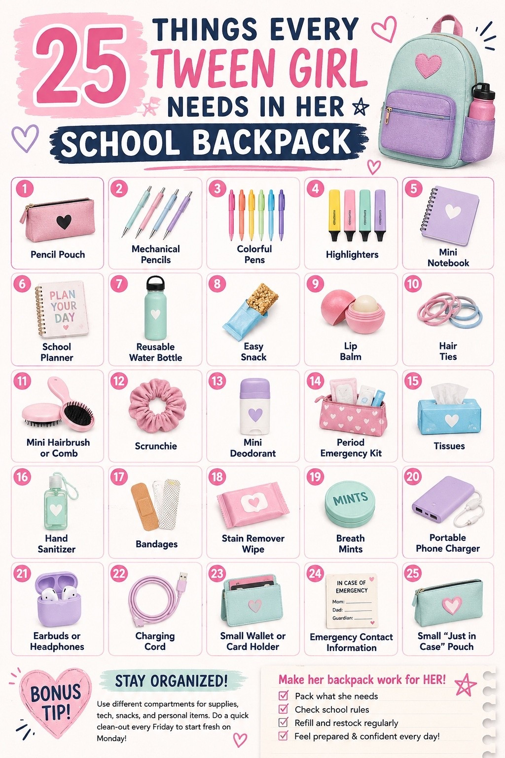 25 things every tween needs in her backpack

#LTKKids