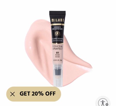 I just tried this pink concealer and it may be my new fav. Covers greenish under eye discoloration and brightens. It’s looks super natural and is under $10. 20% off first purchase  

#LTKbeauty