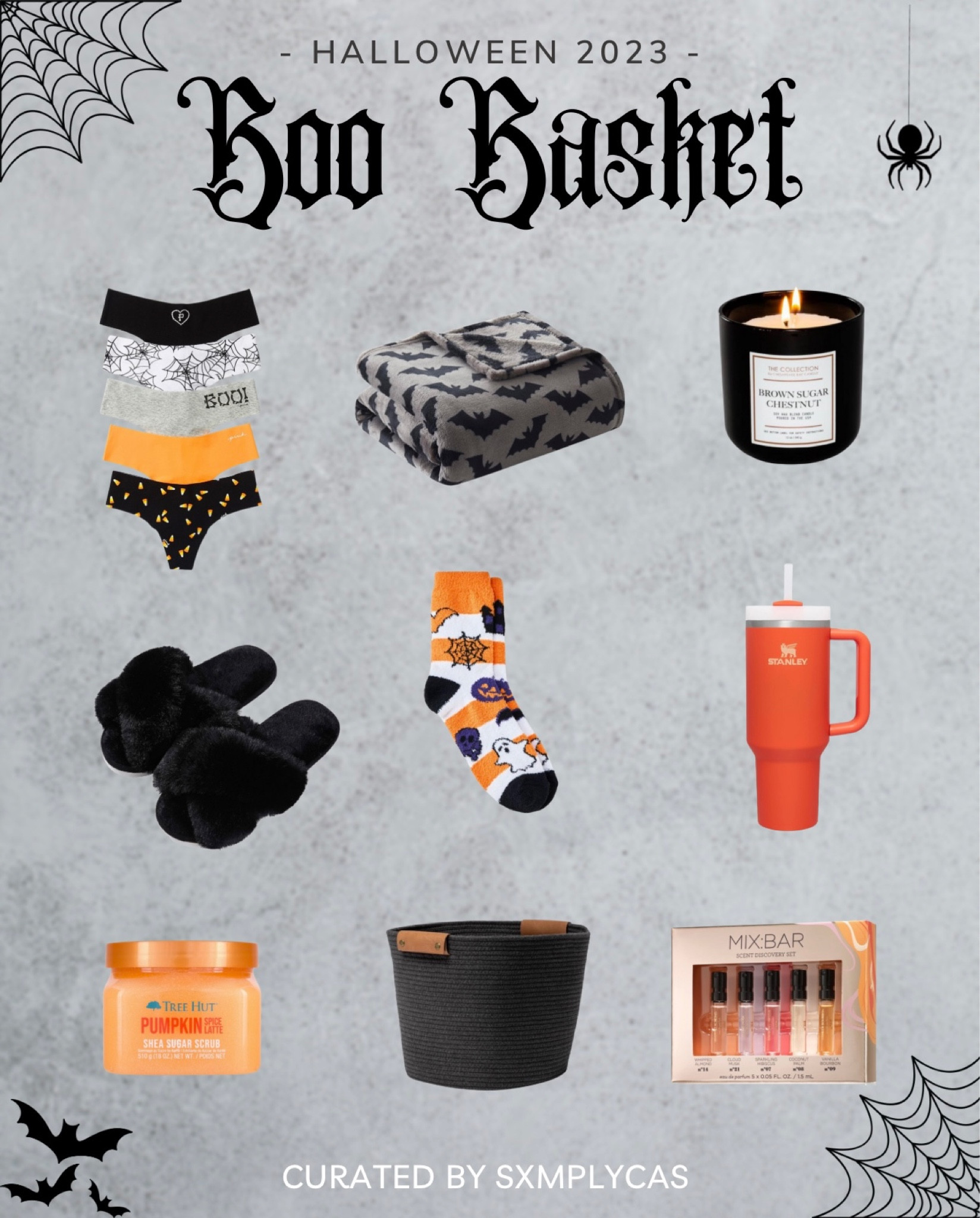 This Halloween, brew up some romance with a “Boo Basket” filled with cozy delights! Think warm slippers, a throw blanket, and fragrances from Target, Amazon, and Victoria’s Secret. She’ll be spellbound. Click to create your spooky surprise! #GiftIdeas #HalloweenLove

#LTKGiftGuide #LTKHoliday #LTKHalloween