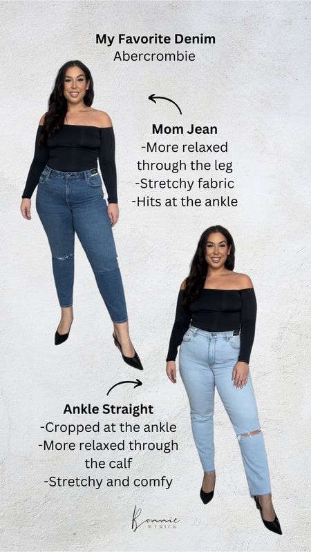 My favorite denim from Abercrombie! I’m a size 14 wearing a 32 in the Curve Love line 😍 Midsize Denim | Midsize Denim | Curvy Jeans | Jean Styles

#LTKmidsize #LTKsalealert #LTKstyletip