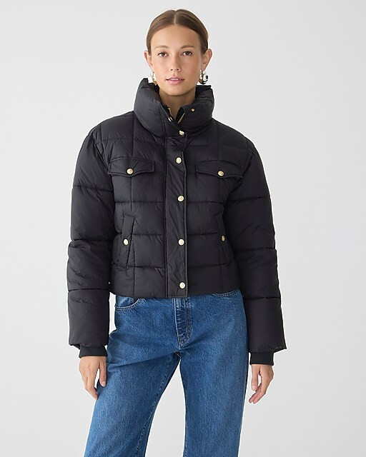 Cropped puffer jacket with PrimaLoft® | J. Crew US