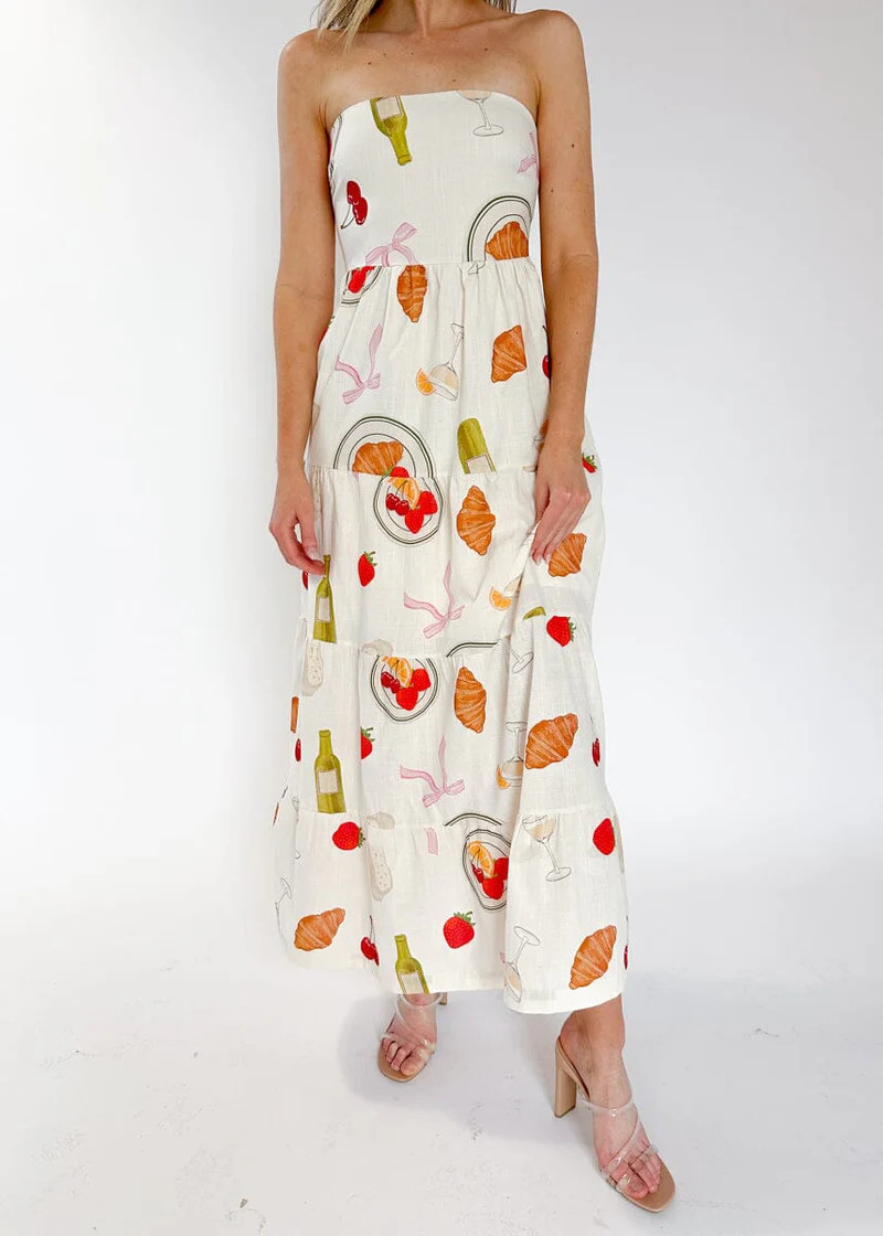 Picnic Sunday Maxi - Off White | Alice & Wonder