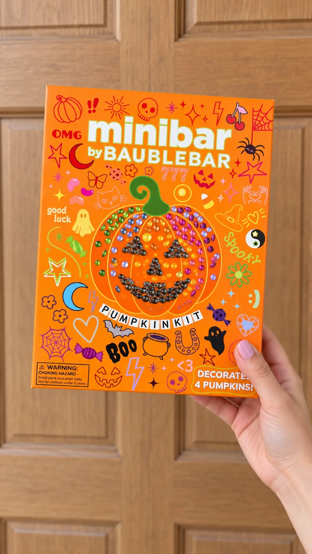 Decorating made easy with Bauble Bar Kids DIY Pumpkin Decorating Craft Kit 

Create bedazzled pumpkins the whole family will love! This no-carve decorating kit includes everything you need – just add your own pumpkins (not included).

First, pick your main design.  Select from 4 large stickers - featuring two jack-o-lantern faces and two Halloween phrases.  Then use the extra cabochons and crystals to add your own designs and even more sparkle. This pumpkin kit makes decorating easy for every age and skill level.

Each kit includes:
4 large, double-sided Halloween-themed stickers. Choose between two joyful jack-o’-lantern faces or two Halloween phrases (“BOO”! and “Spooky”)
200 colorful cabochons to create unique designs or accent the stickers
240 mixed-shape crystals that bring plenty of sparkle and shine, especially when they catch the glow of Halloween candlelight
100 mess-free glue dots that make decorating (and cleanup) a breeze—no sticky fingers here
Decorates 4 medium pumpkins
However you dress them up, they're guaranteed to be the cutest pumpkins on the block.

#LTKSeasonal #LTKKids #LTKmomlife

Comment SHOP below to receive a DM with the link to this post on my LTK ⬇ https://liketk.it/6nbc8

Comment SHOP below to receive a DM with the link to this post on my LTK ⬇ https://liketk.it/6nbcL

#LTKSeasonal #LTKKids #LTKSaleAlert