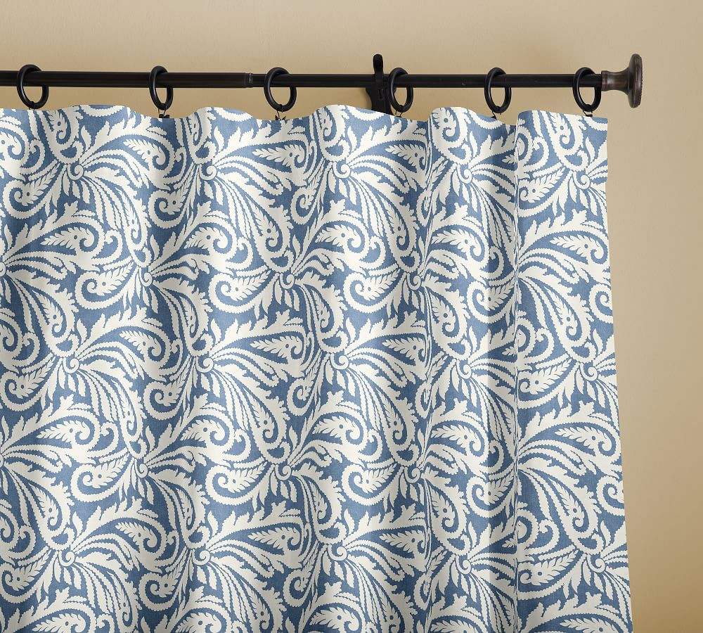 Wynnfield Paisley Print Curtain | Pottery Barn (US)