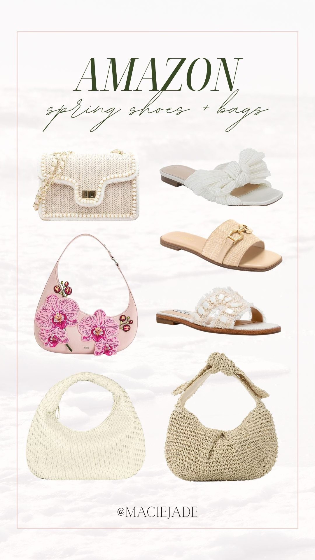 Loving these cute sandals + bags for the spring! 🌸 all affordable Amazon finds 💕 

Spring bags, spring sandals, spring shoes, spring accessories, spring fashion, spring style, amazon finds, Amazon fashion, Amazon spring fashion, Amazon sandals 

#LTKSeasonal