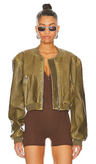 Allure Bomber in Ash | Revolve Clothing (Global)