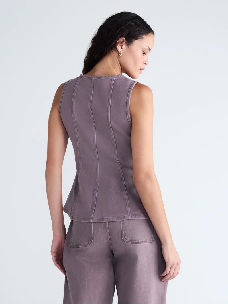 Scoop Women's and Women's Plus Denim Corset Top, Sizes XS-4X | Walmart (US)