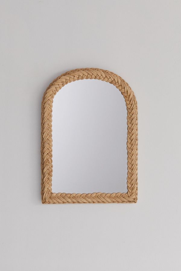 Woven Wicker Arc Wall Mirror | Urban Outfitters (US and RoW)