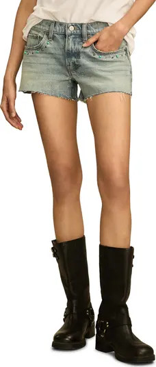 Lucky Brand Gold Rush Embellished Cutoff Denim Shorts | Nordstrom | Nordstrom