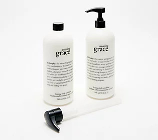 philosophy supersize all comes down to grace body lotion duo | QVC