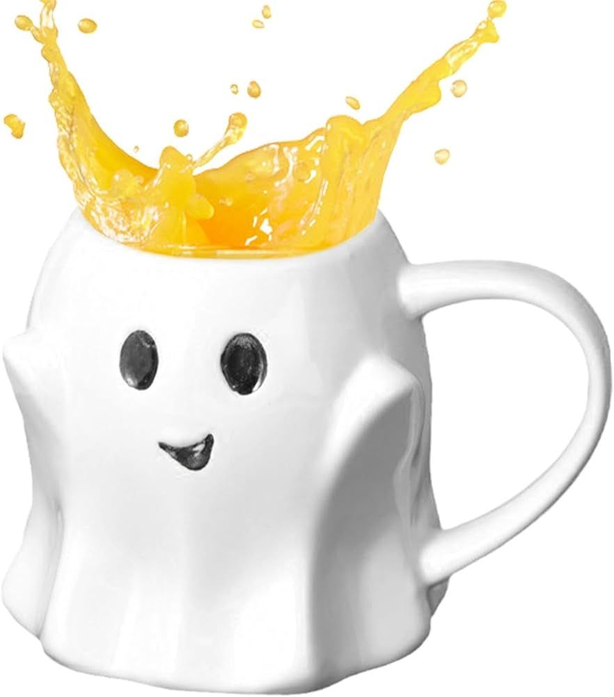wowspeed Ghost Mug - Ghostface Mug - Halloween Coffee Mug Decor - Ceramic Ghostface Coffee Cup Ha... | Amazon (US)